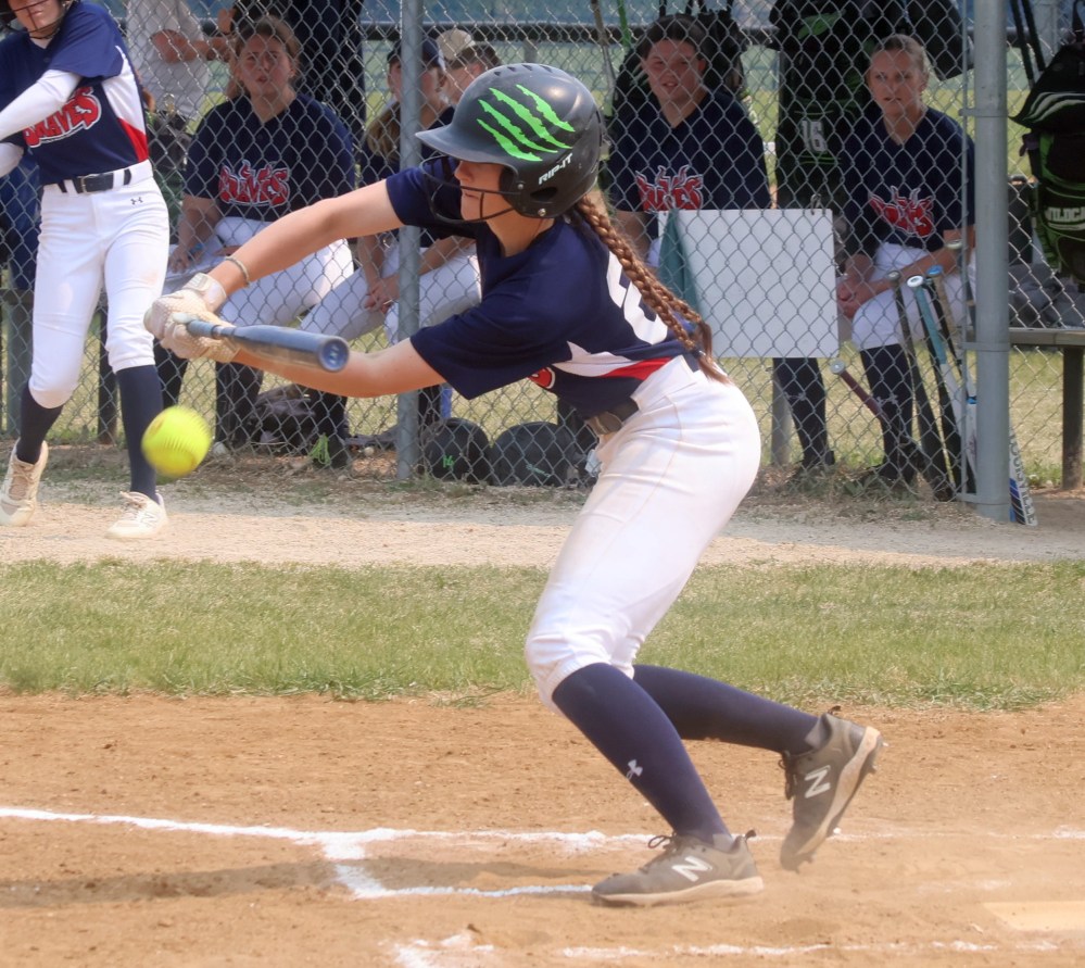 Action from the MHSAA softball provincial championships. (Cassidy Dankochik The Carillon)