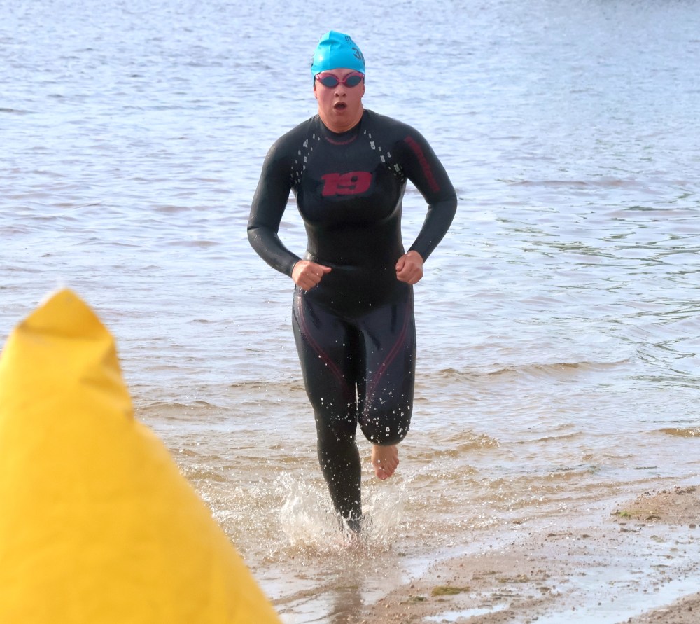 The annual St Malo Triathlon was held June 21 in the provincial park. (Cassidy Dankochik The Carillon)
