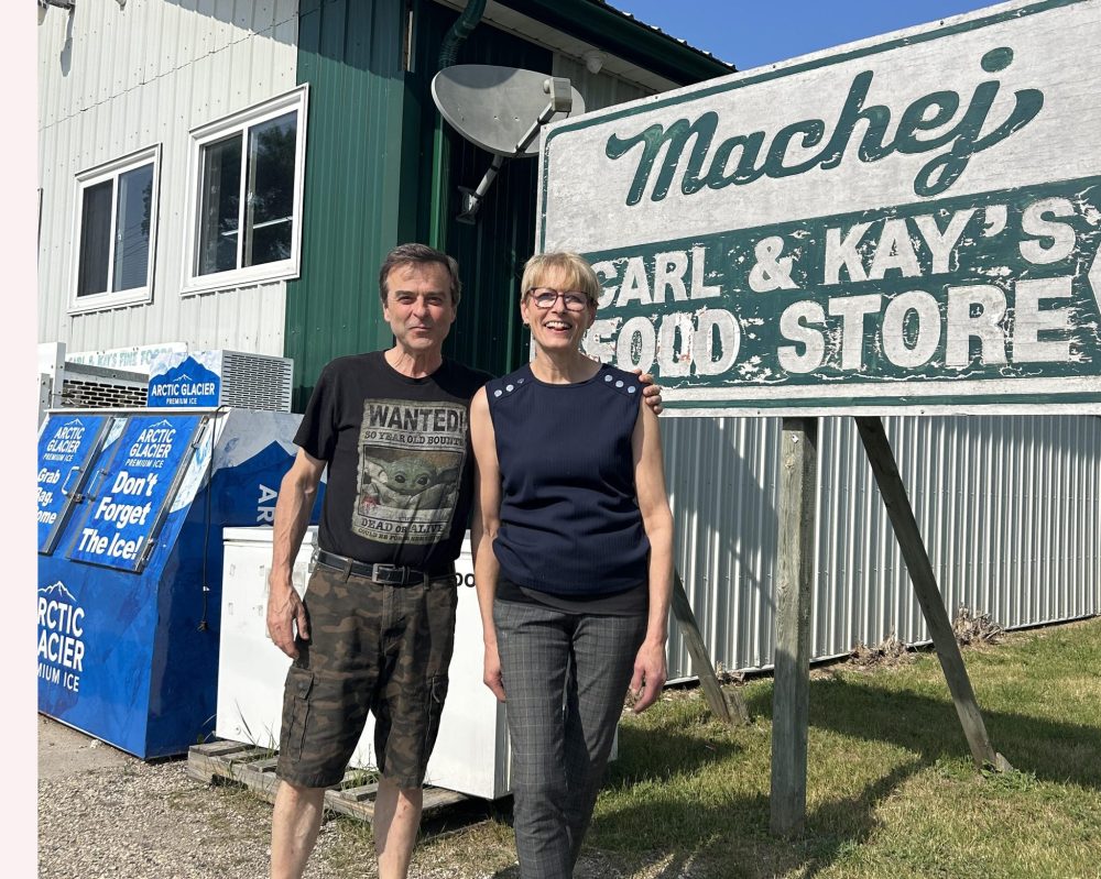 PHOTO COURTESTY OF MURRAY MACHEJ
Corinne and Murray Machej operated Carl and Kay’s Food Store at Sprague, which had been in the family for more than 50 years.