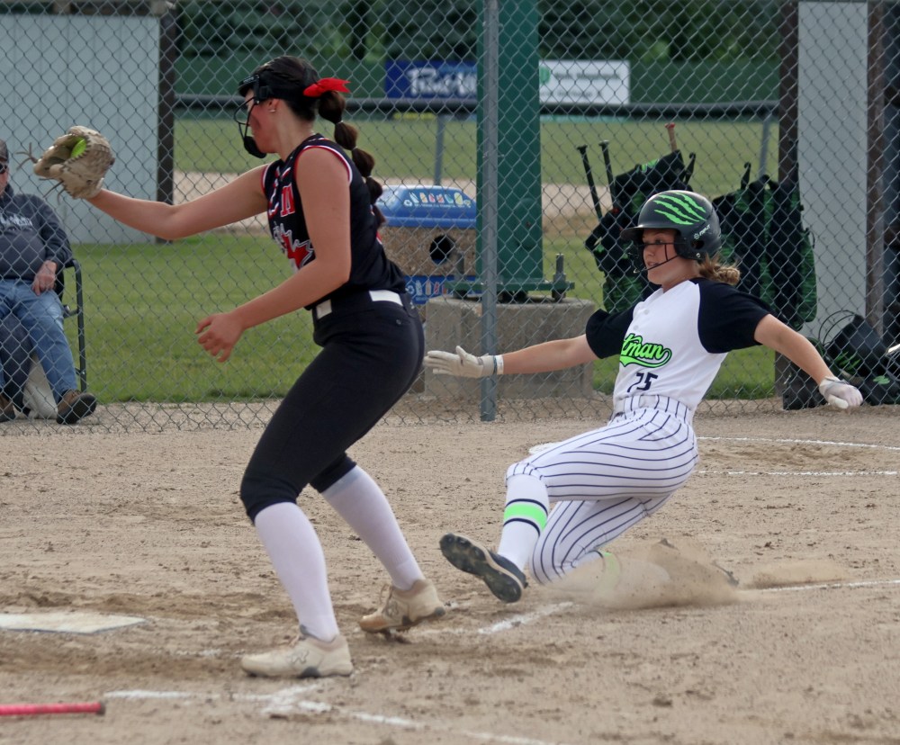 The U17 AAA Wildcats picked up back to back wins over the Smitty's Terminators during a doubleheader hosted in Friedensfeld June 18. (Cassidy Dankochik The Carillon)