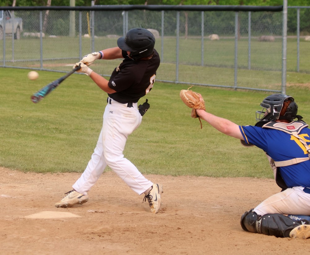 Action from the MHSAA baseball championships in Stonewall. (Cassidy Dankochik The Carillon)