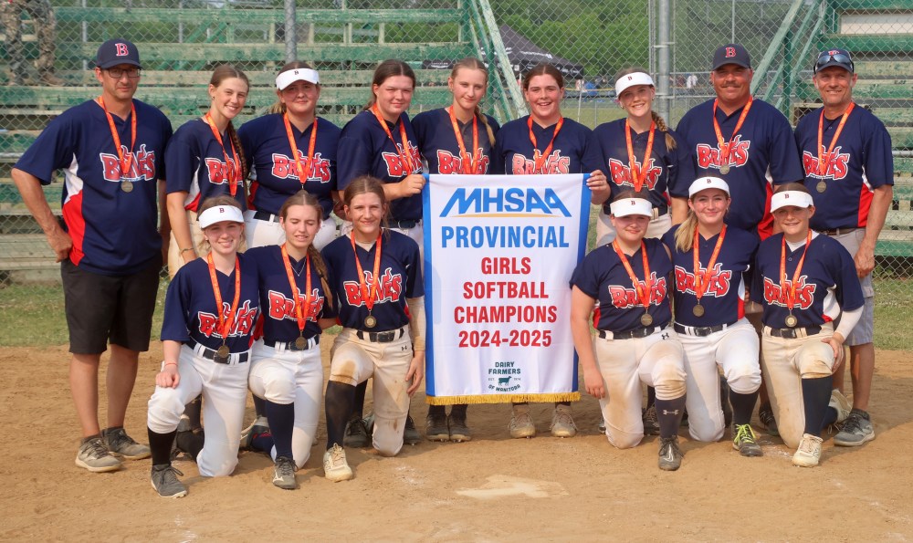 Action from the MHSAA softball provincial championships. (Cassidy Dankochik The Carillon)
