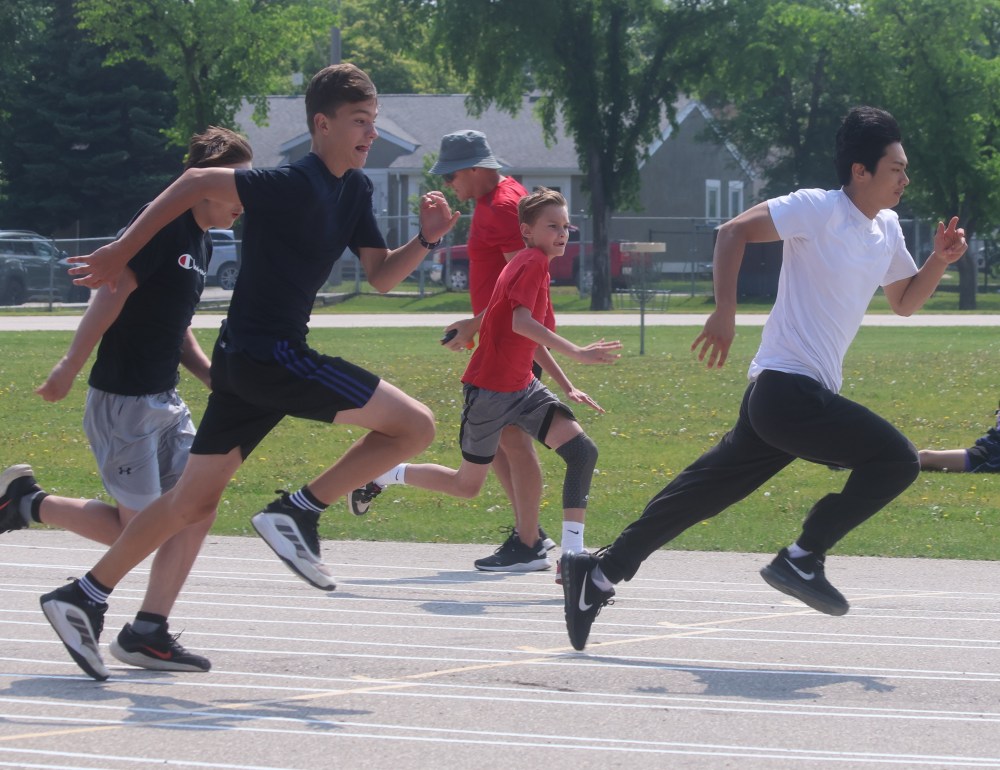 The Grade 8 Bard Cheop Track and Field meet needed to be re-scheduled to June 20 due to excessive smoke the week before. (Cassidy Dankochik The Carillon)