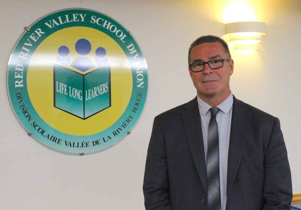 CHRIS GAREAU THE CARILLON
Brad Curtis is retiring as Red River Valley School Division superintendent in August after decades of teaching, coaching and administration.