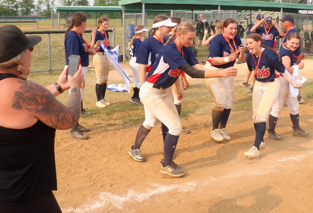 Action from the MHSAA softball provincial championships. (Cassidy Dankochik The Carillon)