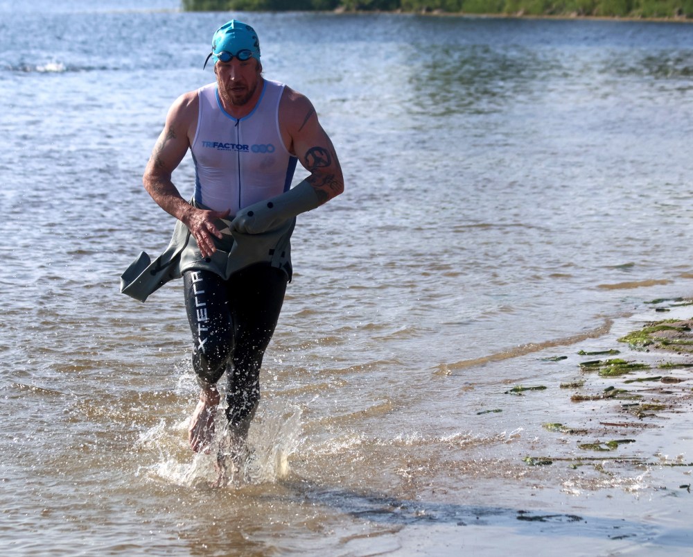 The annual St Malo Triathlon was held June 21 in the provincial park. (Cassidy Dankochik The Carillon)