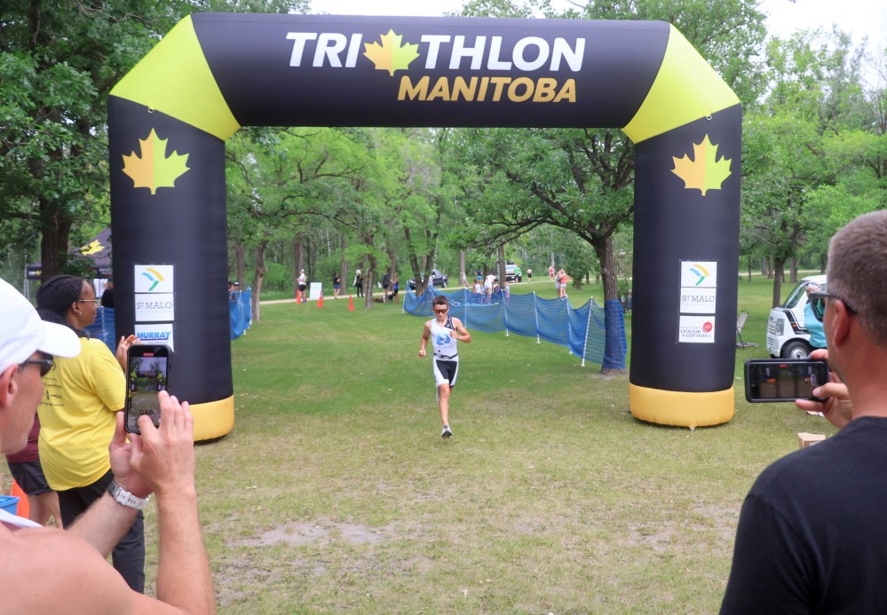 The annual St Malo Triathlon was held June 21 in the provincial park. (Cassidy Dankochik The Carillon)
