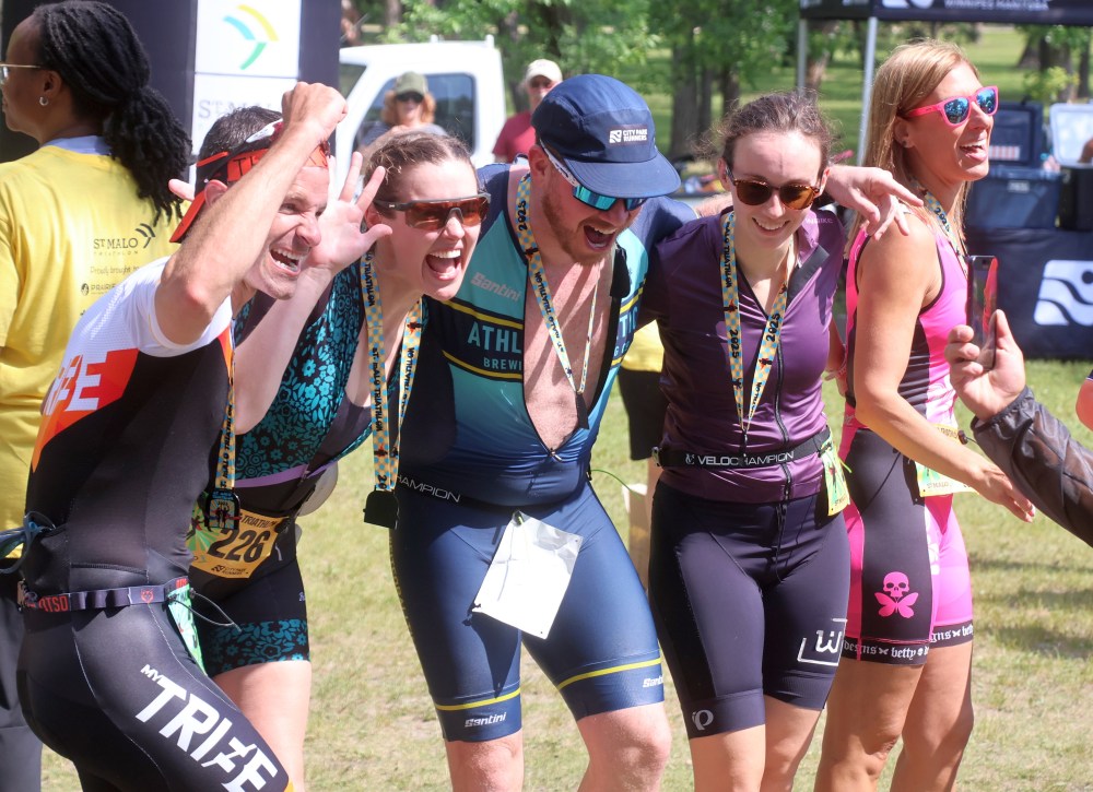 The annual St Malo Triathlon was held June 21 in the provincial park. (Cassidy Dankochik The Carillon)