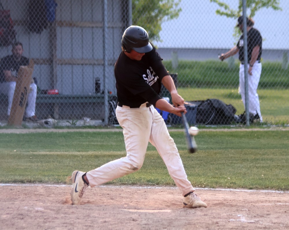 The Carillon Sultans defeated North Winnipeg in Winnipeg Senior Baseball League action at A.D. Penner Park May 27. (Cassidy Dankochik The Carillon)