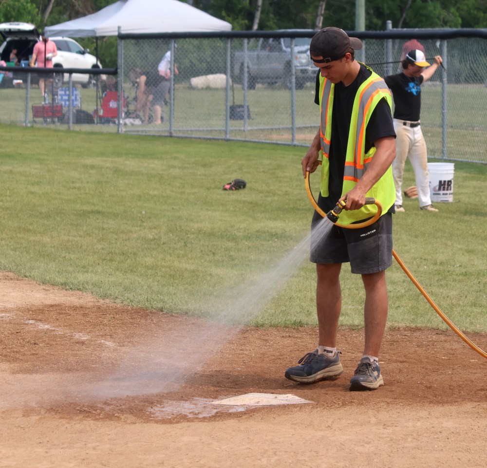 Action from the MHSAA baseball championships in Stonewall. (Cassidy Dankochik The Carillon)