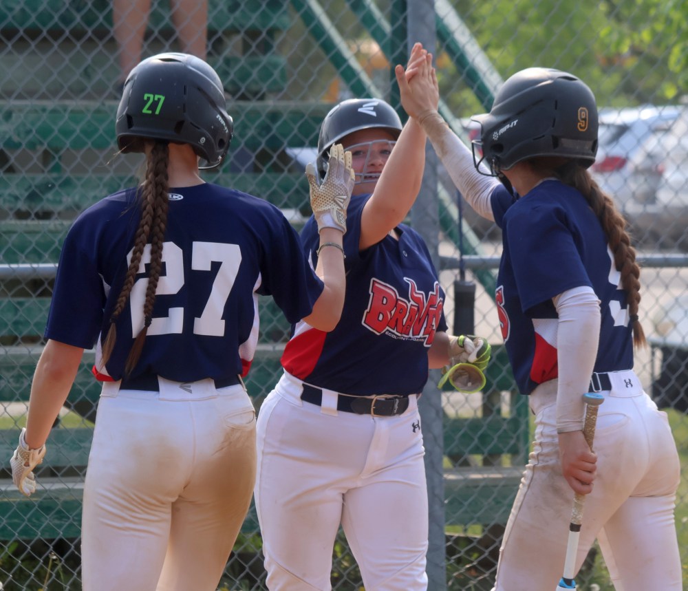 Action from the MHSAA softball provincial championships. (Cassidy Dankochik The Carillon)