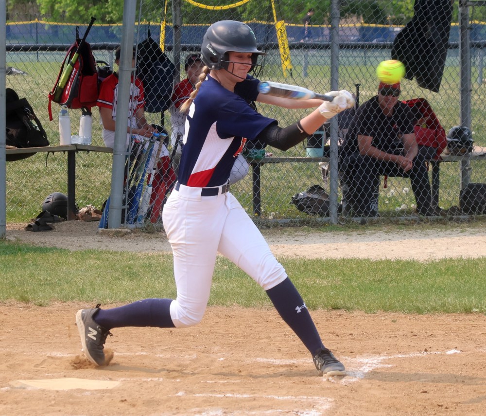 Action from the MHSAA softball provincial championships. (Cassidy Dankochik The Carillon)