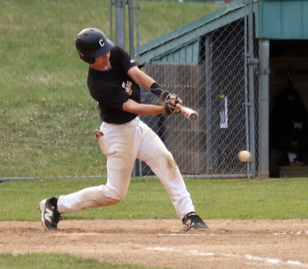 Action from the MHSAA baseball championships in Stonewall. (Cassidy Dankochik The Carillon)