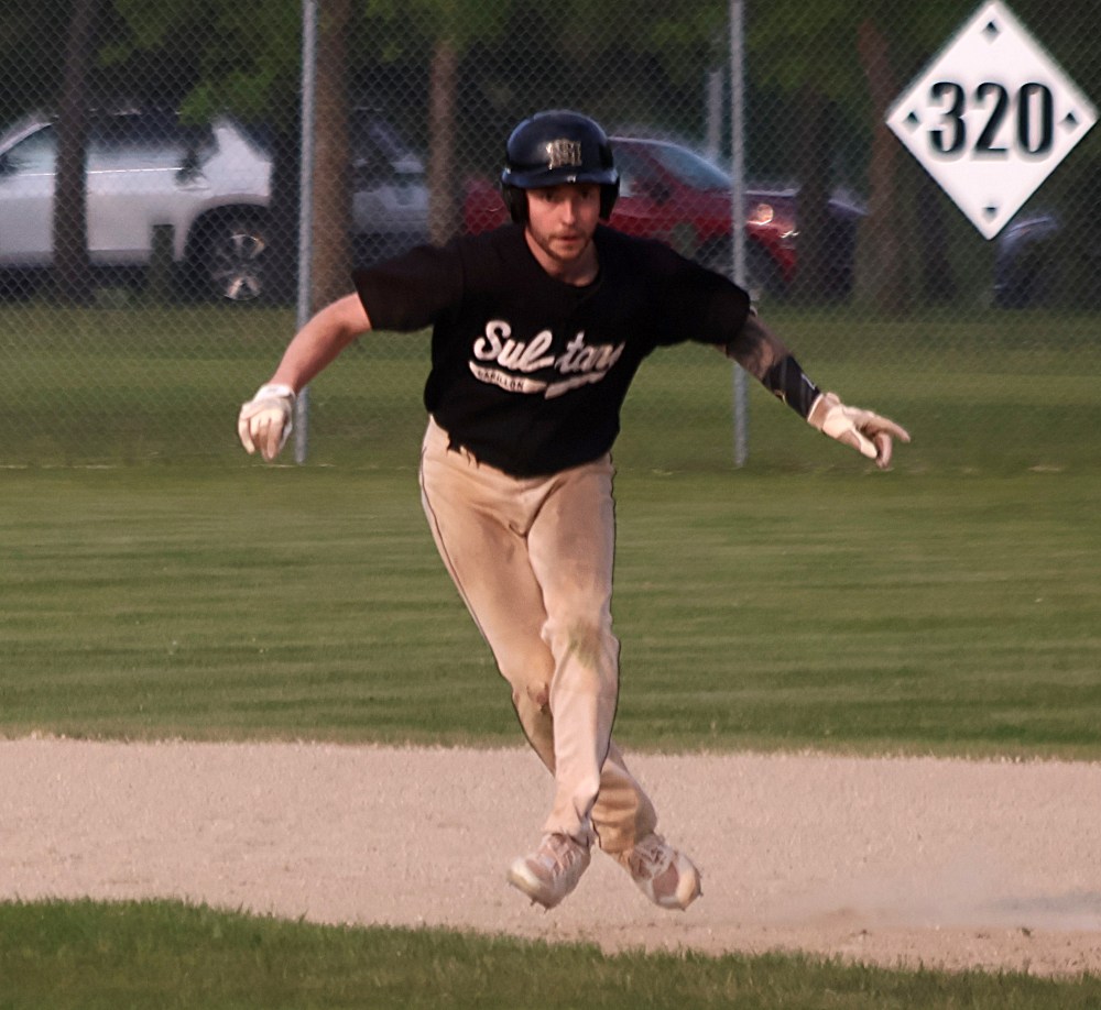 The Carillon Sultans defeated North Winnipeg in Winnipeg Senior Baseball League action at A.D. Penner Park May 27. (Cassidy Dankochik The Carillon)