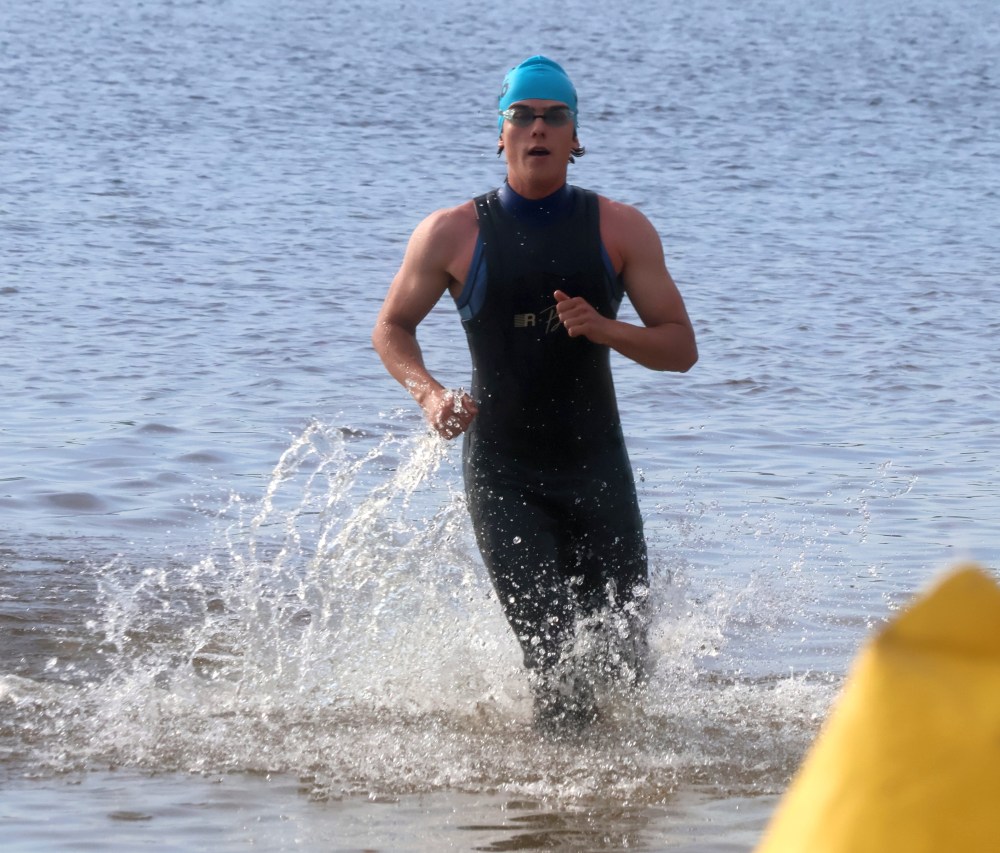 The annual St Malo Triathlon was held June 21 in the provincial park. (Cassidy Dankochik The Carillon)