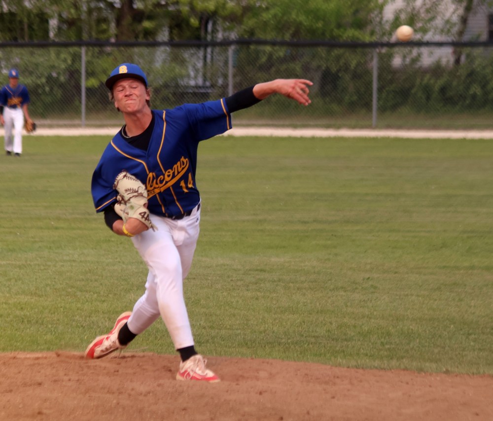 Action from the MHSAA baseball championships in Stonewall. (Cassidy Dankochik The Carillon)