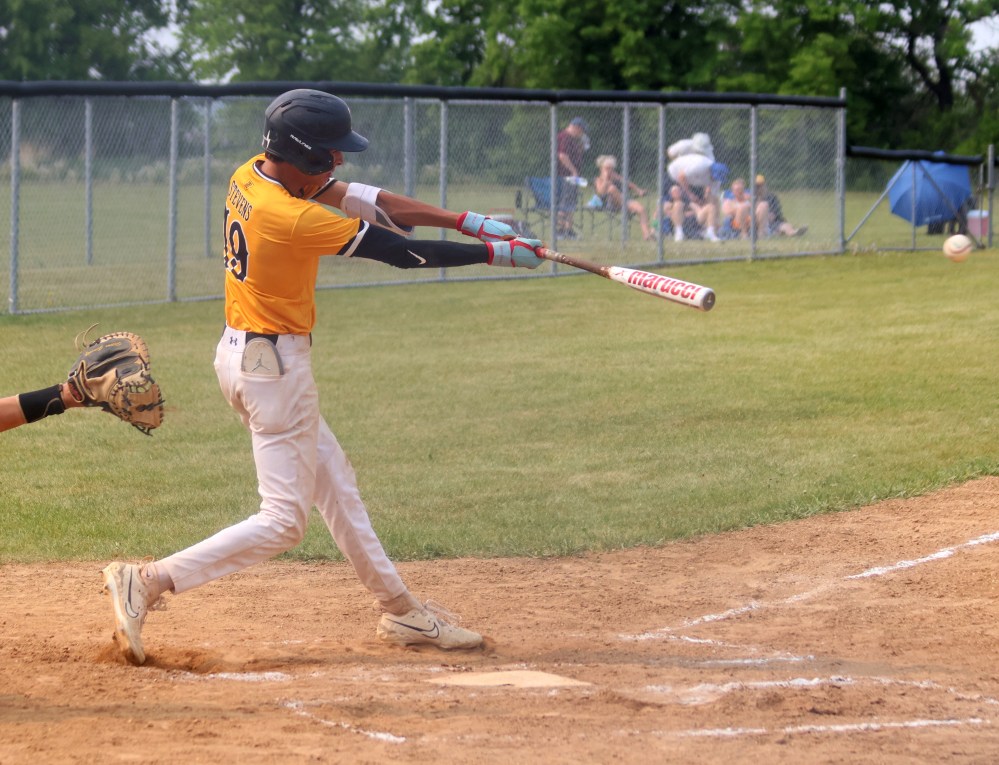 Action from the MHSAA baseball championships in Stonewall. (Cassidy Dankochik The Carillon)