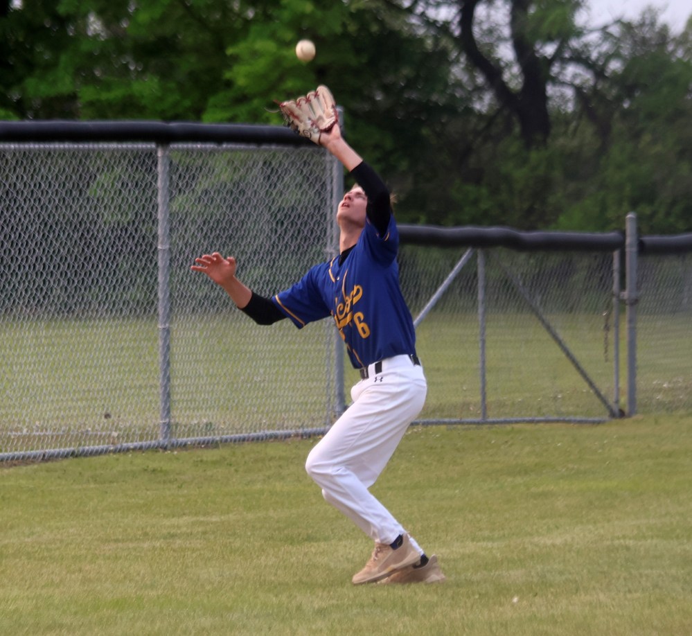 Action from the MHSAA baseball championships in Stonewall. (Cassidy Dankochik The Carillon)