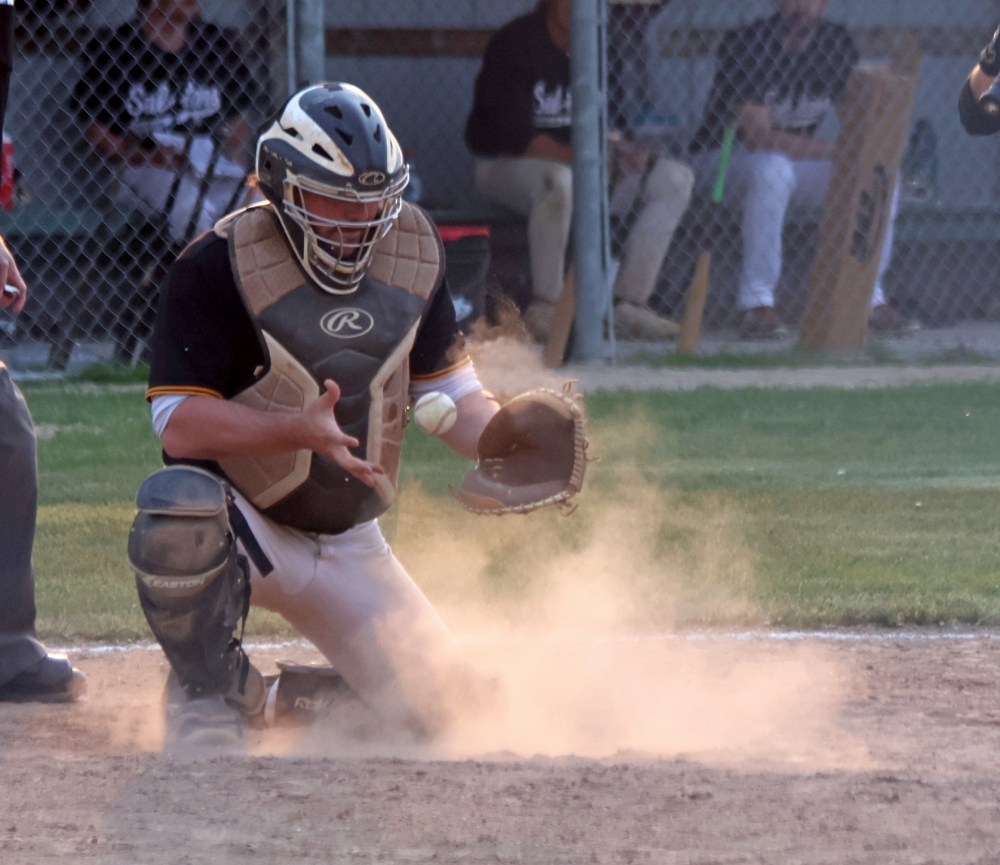 The Carillon Sultans defeated North Winnipeg in Winnipeg Senior Baseball League action at A.D. Penner Park May 27. (Cassidy Dankochik The Carillon)