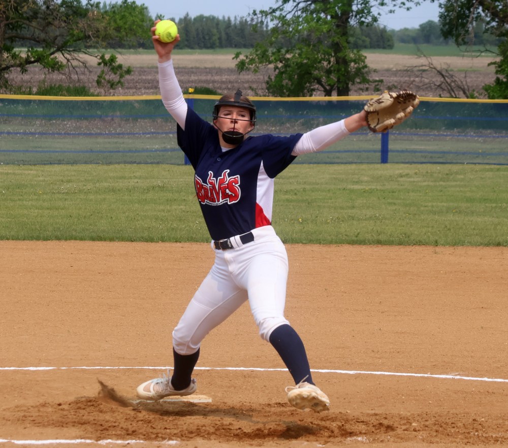 Action from the MHSAA softball provincial championships. (Cassidy Dankochik The Carillon)