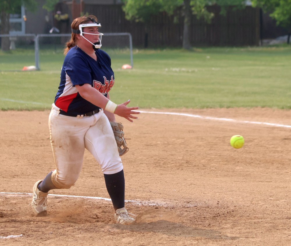 Action from the MHSAA softball provincial championships. (Cassidy Dankochik The Carillon)