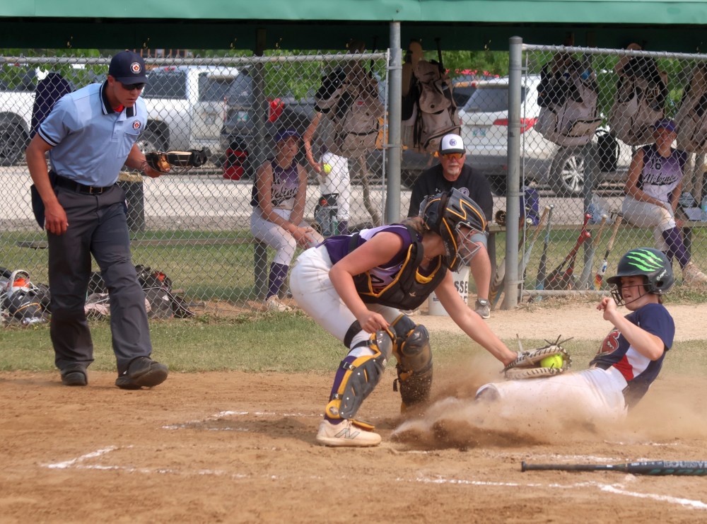 Action from the MHSAA softball provincial championships. (Cassidy Dankochik The Carillon)