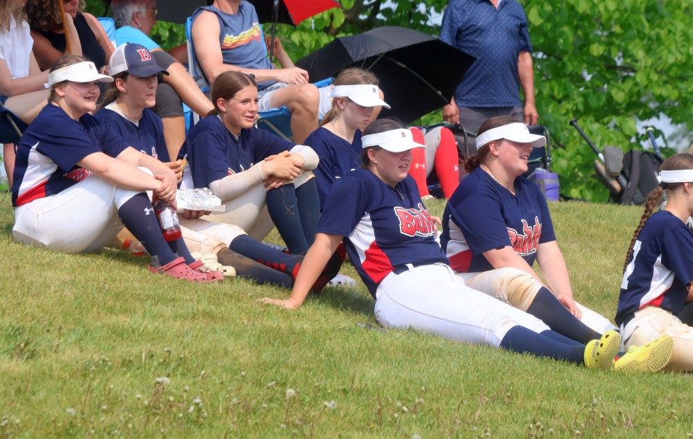 Action from the MHSAA baseball championships in Stonewall. (Cassidy Dankochik The Carillon)