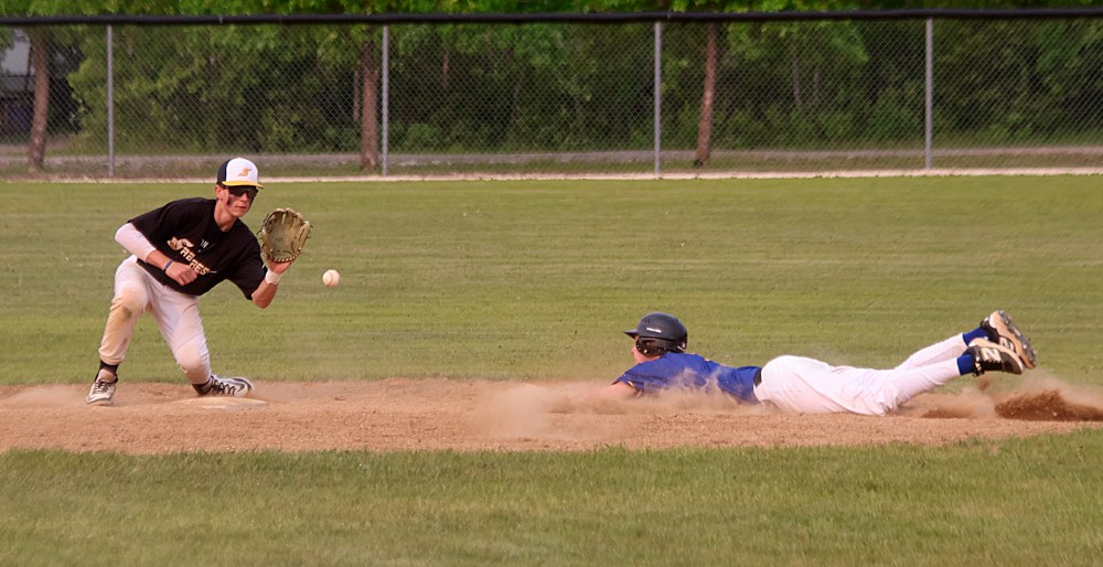 Action from the MHSAA baseball championships in Stonewall. (Cassidy Dankochik The Carillon)
