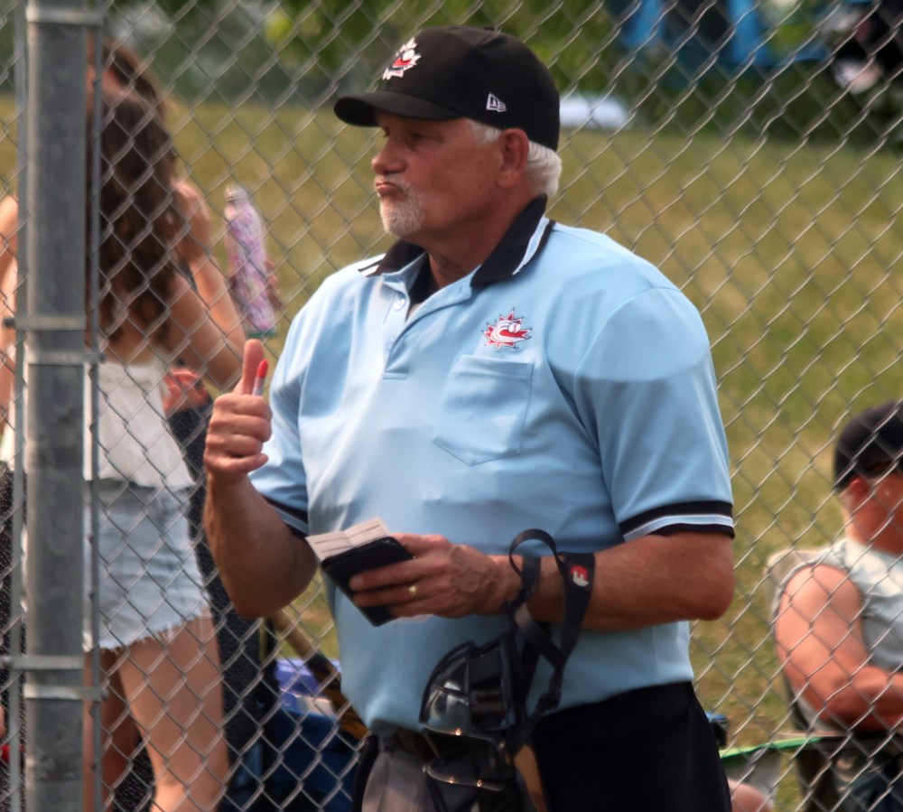 Action from the MHSAA baseball championships in Stonewall. (Cassidy Dankochik The Carillon)