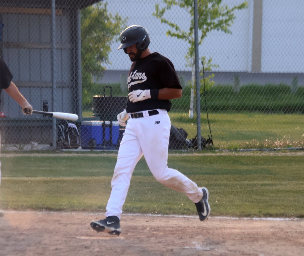 The Carillon Sultans defeated North Winnipeg in Winnipeg Senior Baseball League action at A.D. Penner Park May 27. (Cassidy Dankochik The Carillon)