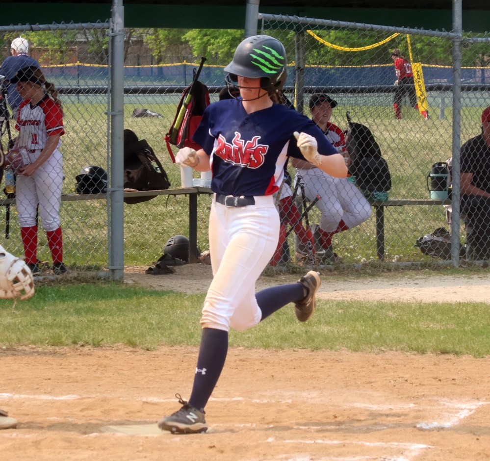 Action from the MHSAA softball provincial championships. (Cassidy Dankochik The Carillon)