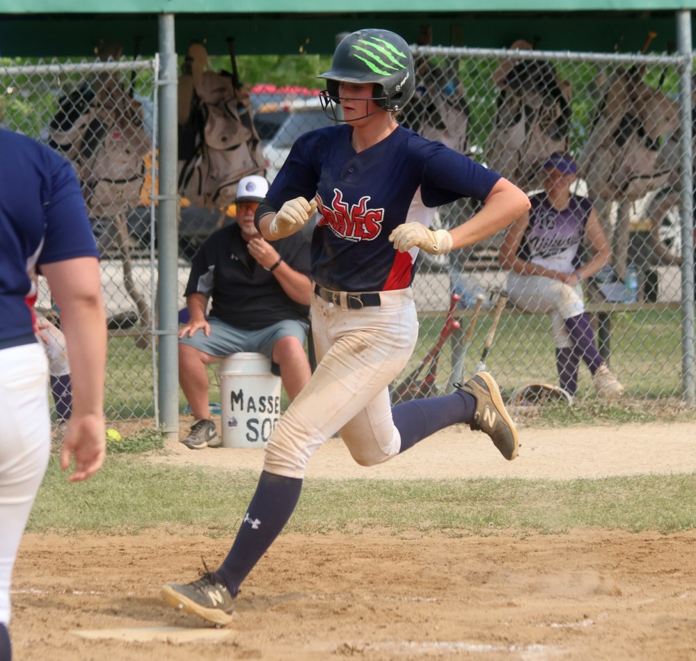 Action from the MHSAA softball provincial championships. (Cassidy Dankochik The Carillon)