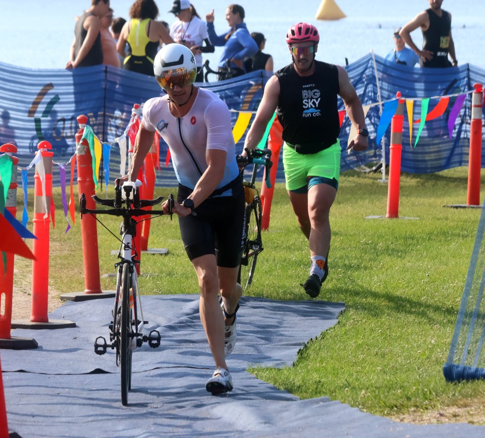 The annual St Malo Triathlon was held June 21 in the provincial park. (Cassidy Dankochik The Carillon)