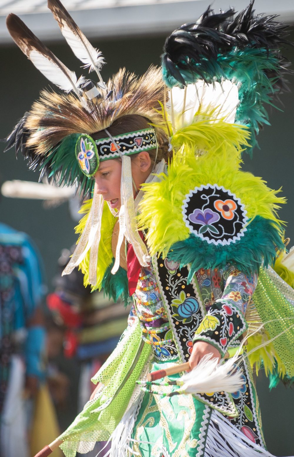 SVJETLANA MLINAREVIC THE CARILLON
C.J. Whitecalf of Sweet Grass, Saskatchewan, dances the Men's Fancy Bussel during the Manitoba Stampede in Morris on July 18, 2025.