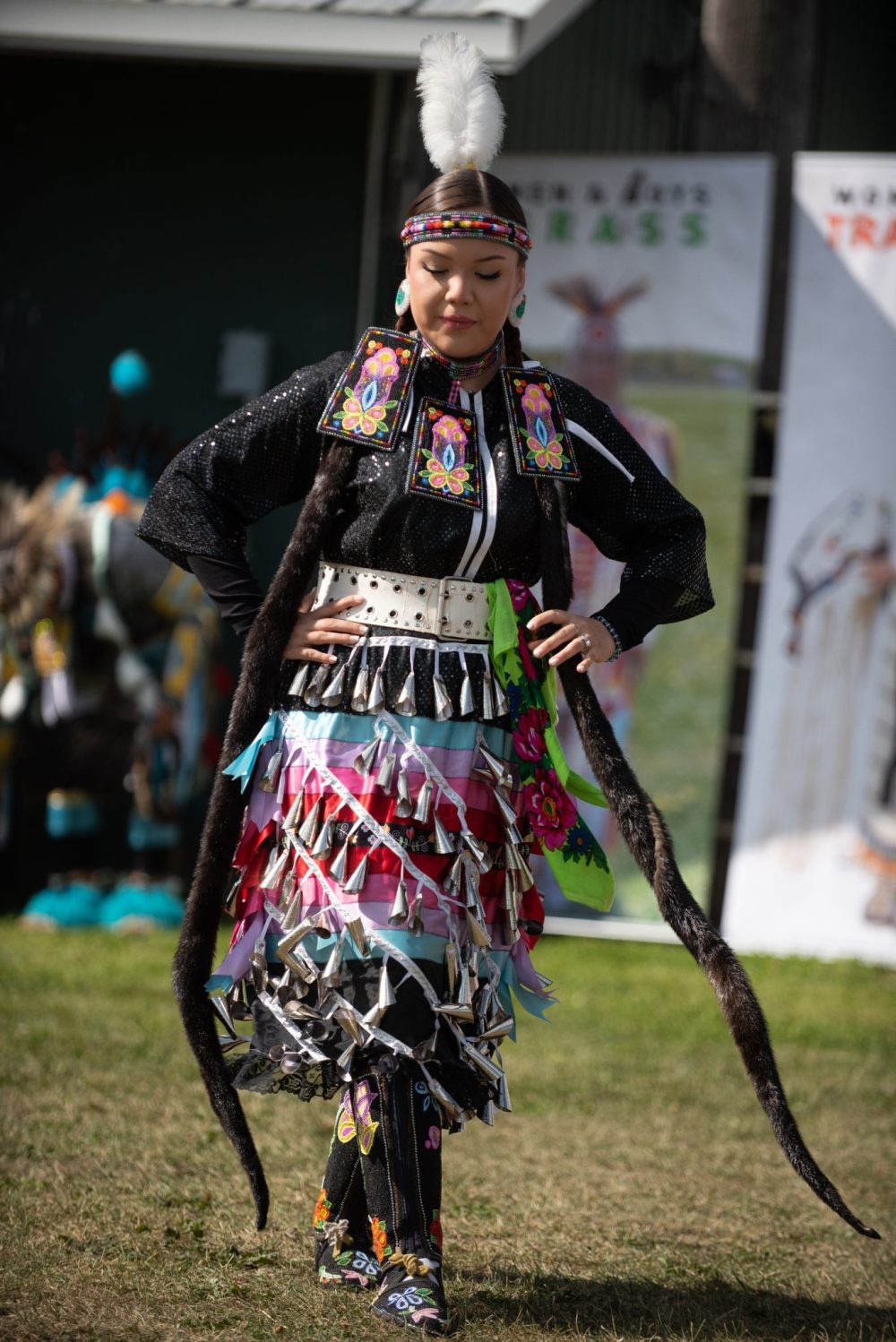 SVJETLANA MLINAREVIC THE CARILLON
Avril Canard of Sagkeeng First Nation dances the Women's Jingle Dress during the Manitoba Stampede in Morris on July 18, 2025. The jingle dress is used in ceremony for healing.