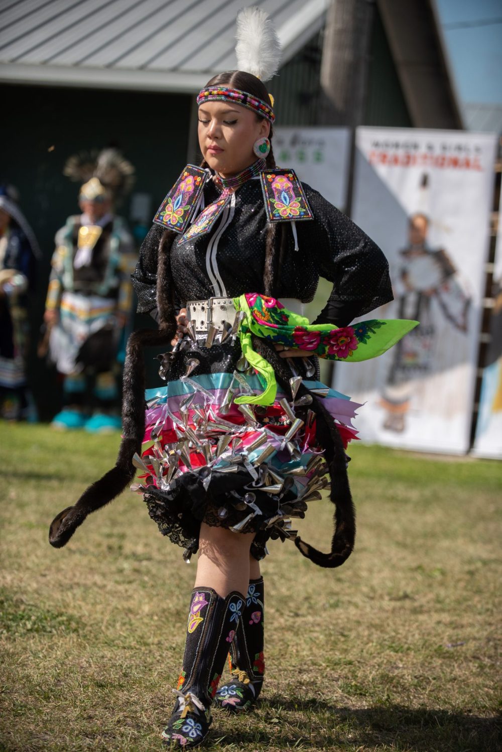 SVJETLANA MLINAREVIC THE CARILLON
Avril Canard of Sagkeeng First Nation dances the Women's Jingle Dress during the Manitoba Stampede in Morris on July 18, 2025. The jingle dress is used in ceremony for healing.