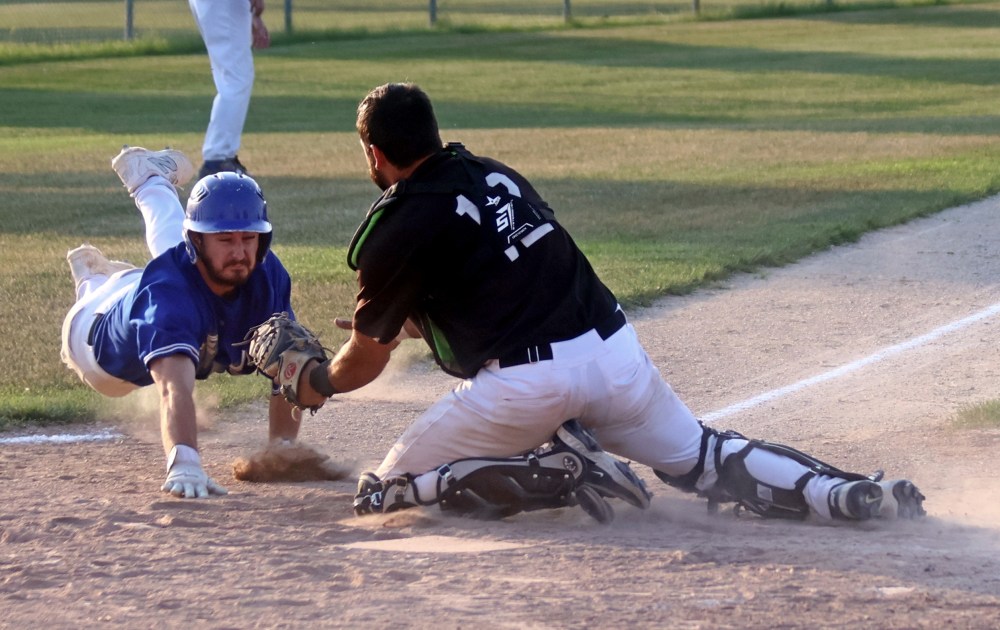 The Carillon Sultans took down Stonewall in Winnipeg Senior Baseball League Action June 24. (Cassidy Dankochik The Carillon)
