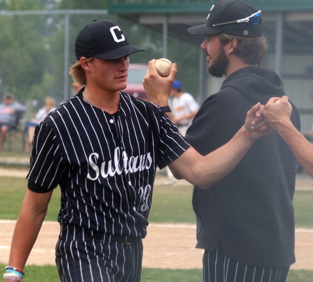 Connor Martin didn't have much stress on the mound in game three of Carillon's semi-final, with the batters of the team giving him a 13-0 margin to work with in the bottom of the first. (Cassidy Dankochik The Carillon)