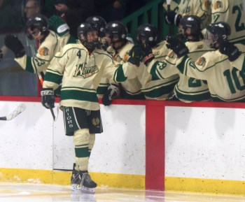 Cassidy Dankochik Carillon Archvies 

James Loewen is calling on hockey players to get more original with goal celebrations instead of flying by the bench, like this St Malo Warriors player did earlier this year.