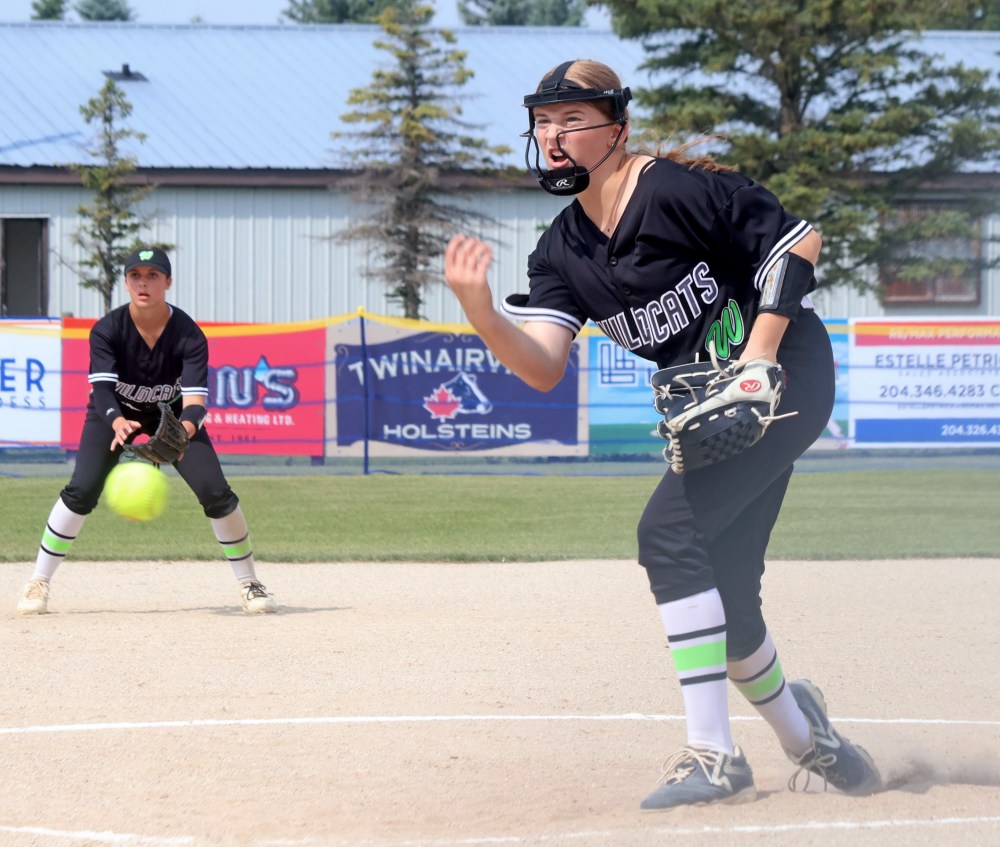 Brinley Remple got the start for Eastman in the first game of the U13 AAA provincial finals. The Wildcats finished second, earning a spot at the Western Championships. (Cassidy Dankochik The Carillon)