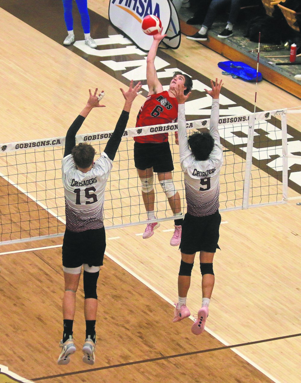 Gabrielle-Roy volleyball standout Logan Barnabe will be suiting up for Team Manitoba at the Francophone Games this week in Laval. He was named a Manitoba High Schools Athletic Association AAAA boys varsity all-star this season, as Gabrielle-Roy were defeated in the AAAA semi-finals by St Paul's. (Cassidy Dankochik The Carillon)