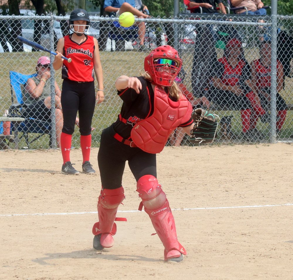 The A 17U softball provincial championships were hosted in Steinbach July 12/13. (Cassidy Dankochik The Carillon)