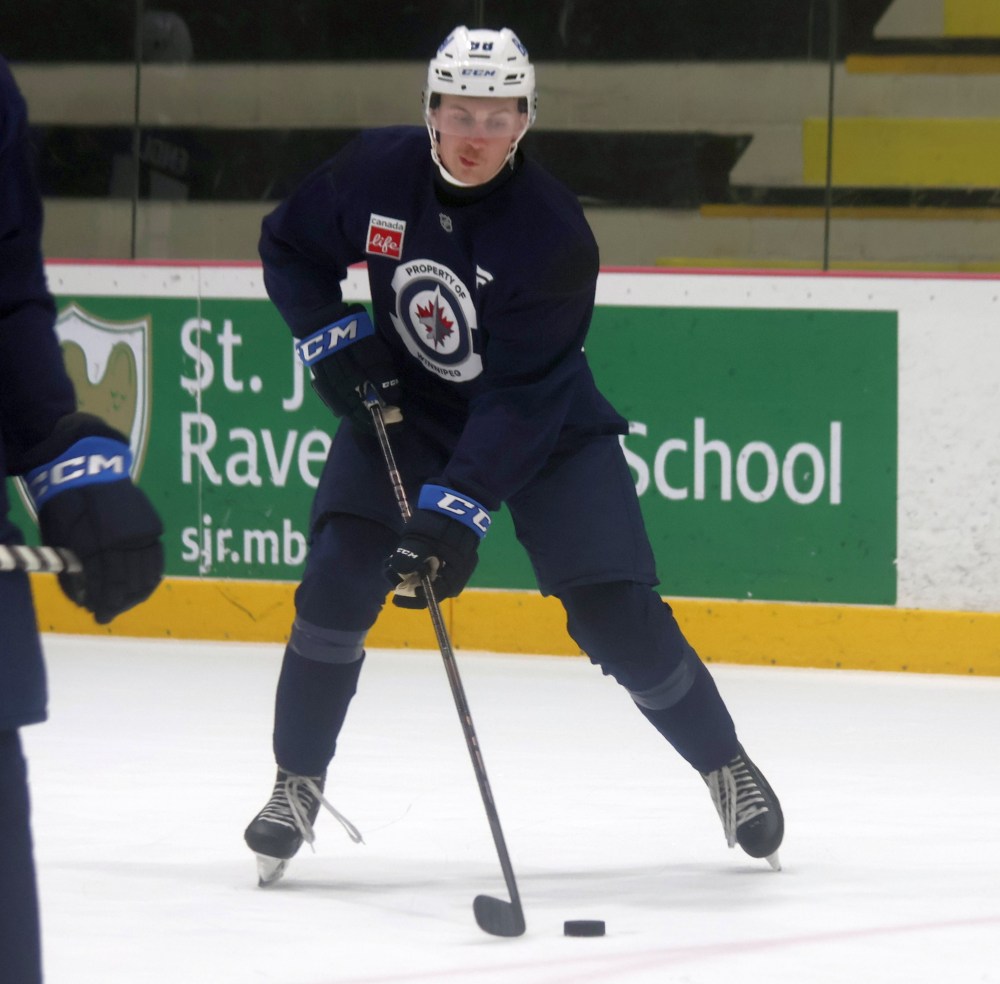 Oakbank's Owen Martin and Lorette's Avery Laliberte were in attendance at the Winnipeg Jets annual prospects camp. (Cassidy Dankochik The Carillon)
