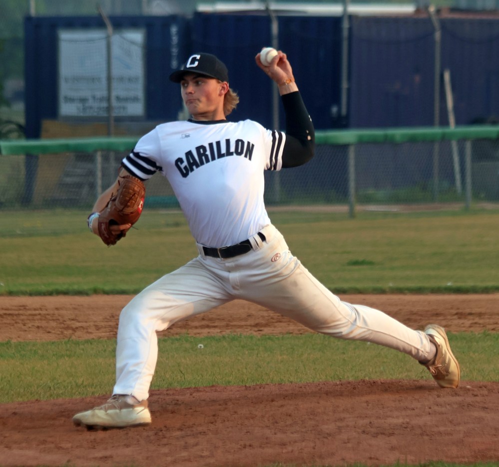 Connor Martin pitched a complete game for Carillon in game two of the MJBL finals, leading his team to a 3-0 win. (Cassidy Dankochik The Carillon)