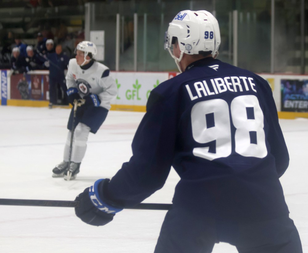 Avery Laliberte turned a standout season in the MJHL with Niverville into a NCAA commitment, USHL draft pick and invitation to an NHL prospects camp. (Cassidy Dankochik The Carillon)