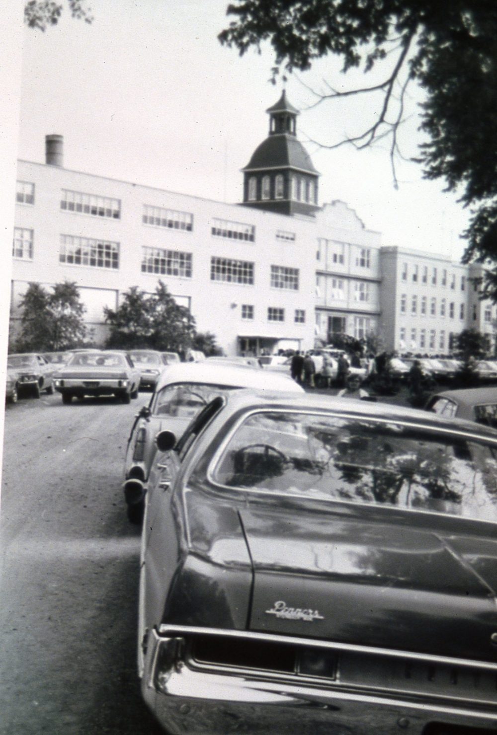 submitted
Traffic is backed up at the 1970 Otterburne campus opening of Winnipeg Bible College, which would become Providence University College & Theological Seminary. It has expanded since taking over the former St. Joseph’s College, a Catholic Boys High School.