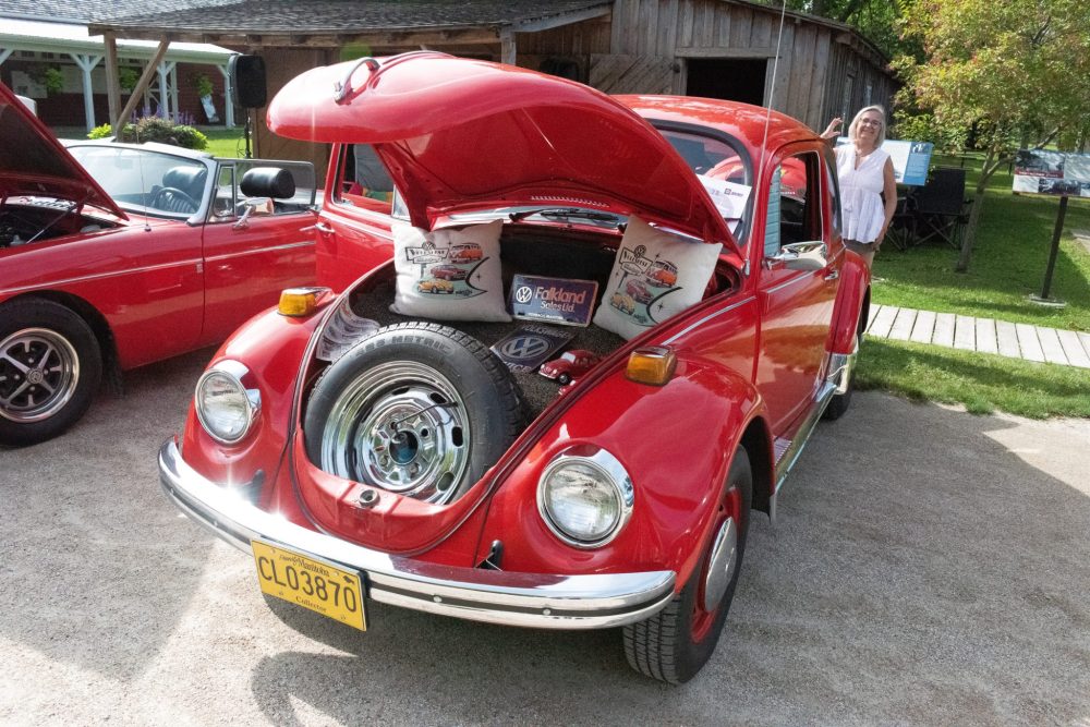 SVJETLANA MLINAREVIC THE CARILLON
Mennonite Heritage Village's Country Classics Car Club Show 'n Shine was held on July 26, 2025. Here a 1970 Voilkswagon Beetle owned by Nick Reimann is prepared to be judged.