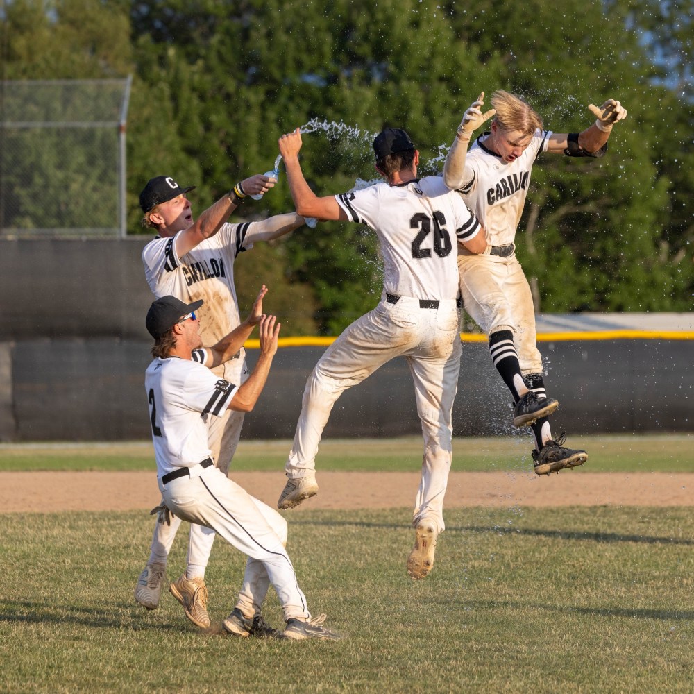 SUPPLIED The Carillon Sultans celebrate winning bronze at the 22u National Baseball Championship.