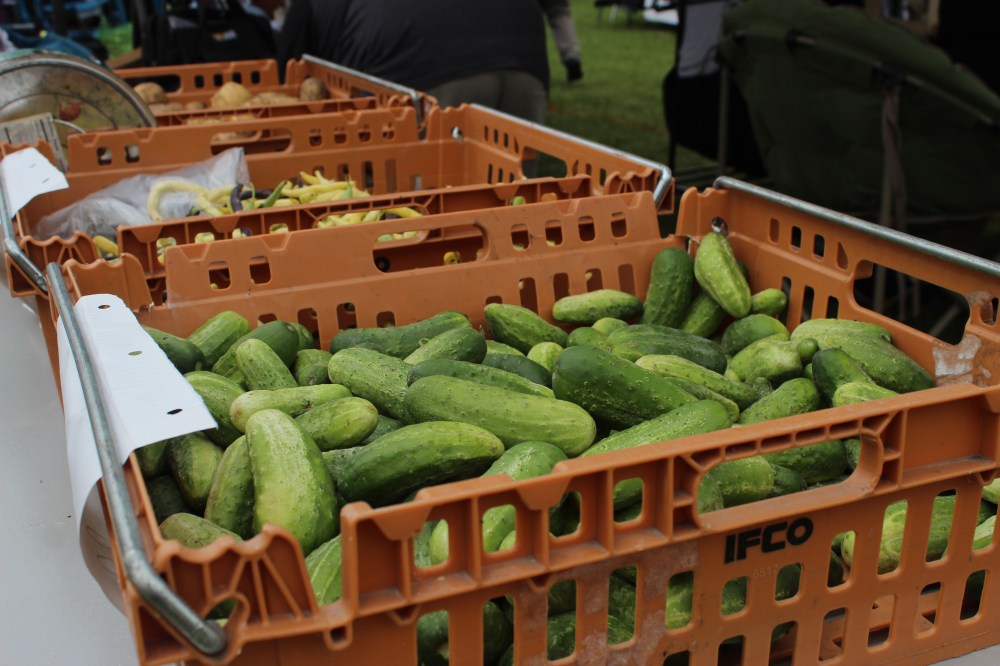 MATTHEW FRANK THE CARILLON
Vegetables sold at a farmers market at the Centre of Canada Park.