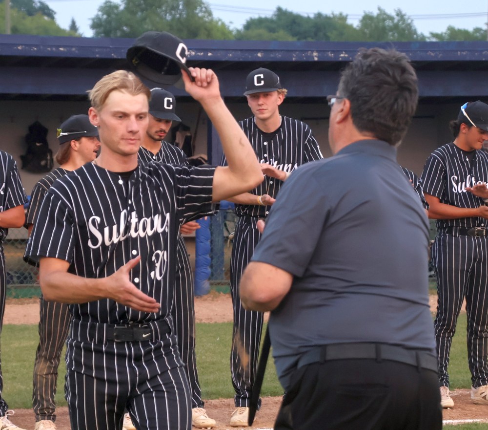 The Carillon Sultans won game four of the MJBL finals, clinching a 3-1 series victory and setting off celebrations at Koskie Field in Winnipeg July 30. (Cassidy Dankochik The Carillon)